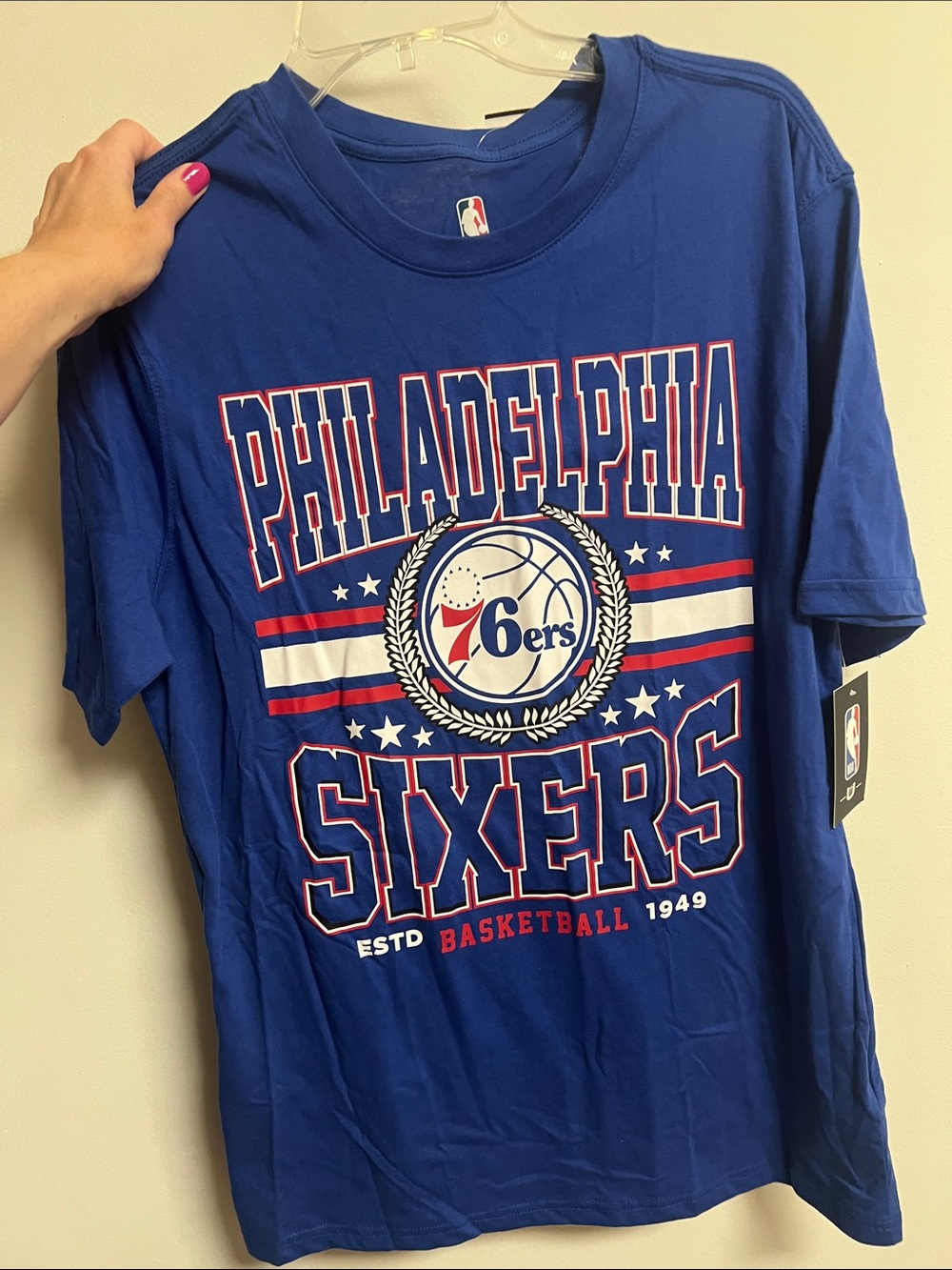 Philadelphia 76ers 💙❤️NBA Royal Blue Philadelphia Graphic Tee